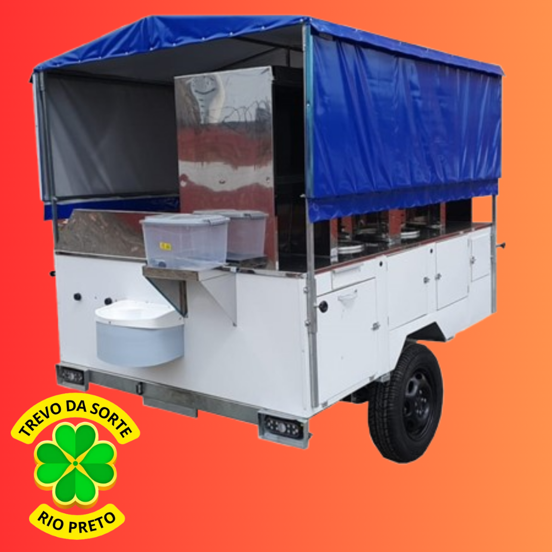  REBOQUE PARA A VENDA DE CHURRASCO GREGO E HOT DOGS  OU R$ 15.000 NO PIX!!!